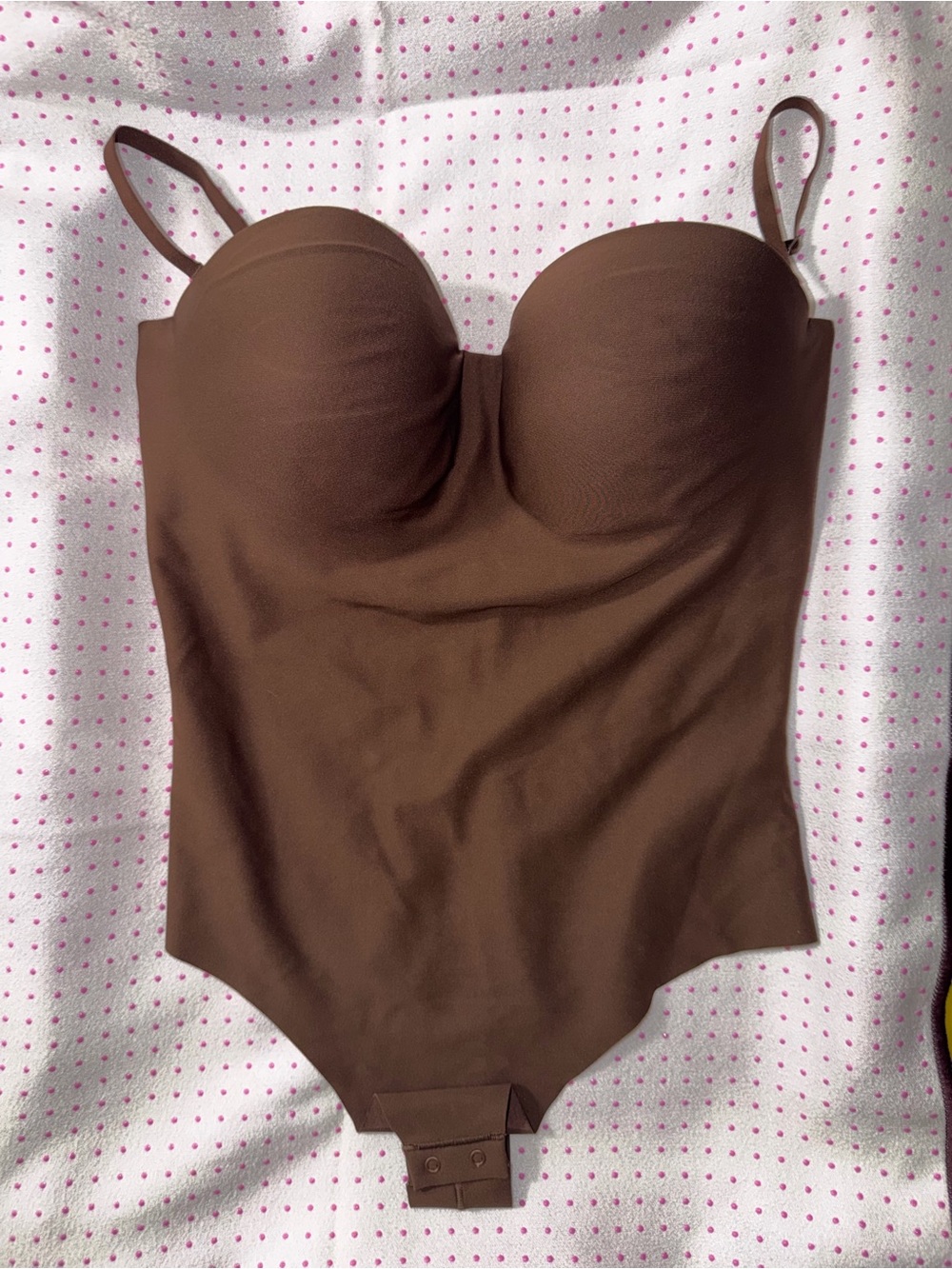 NWT- skims body - L underwire thong body suit - cocoa - Picture 4 of 7